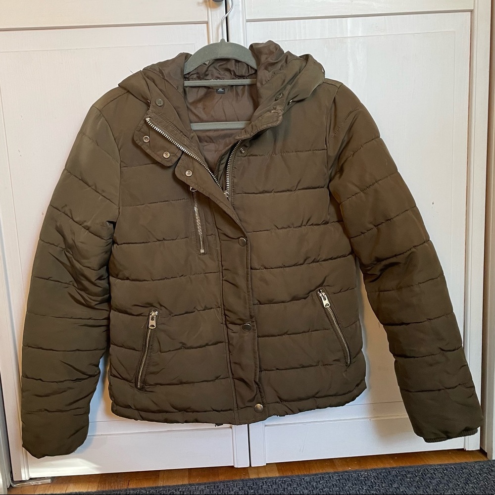TOPSHOP Army Green Winter Jakcet